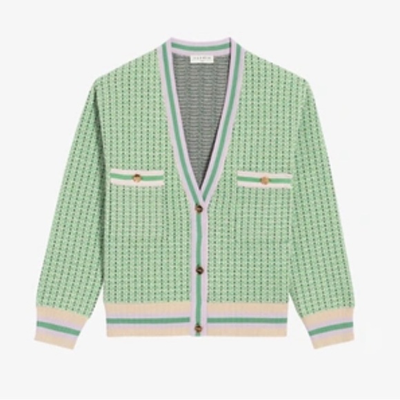 Sandro Brandy Tweed Cardigan - Picture 5 of 11